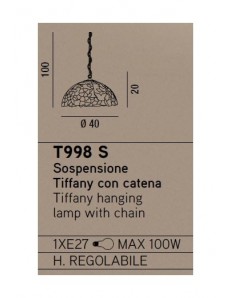 PERENZ: Lampada a sospensione decorata con farfalle fiori e foglie in offerta 2