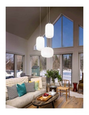 PERENZ: Lampada a sospensione cromo lucido paralume in vetro plissettato bianco 20cm in offerta PERENZ: Lampada a sospensione cromo lucido paralume in vetro plissettato bianco 20cm in offerta