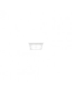 PERENZ: Plafoniera bianca quadrata in vetro lampada soffitto in offerta
