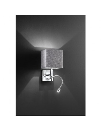 PERENZ: Applique LED con paralume in tessuto luce lettura per camera in offerta