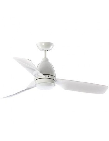 PERENZ: Ventilatore soffitto 3 pale con luce LED metallo bianco in offerta