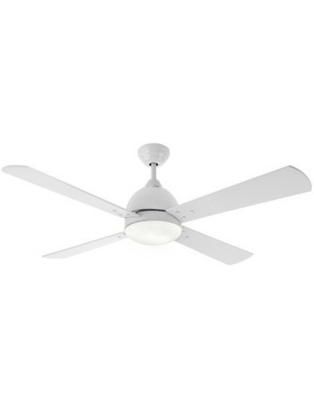 PERENZ: Ventilatore soffitto 4 pale con luce corpo metallo bianco in offerta