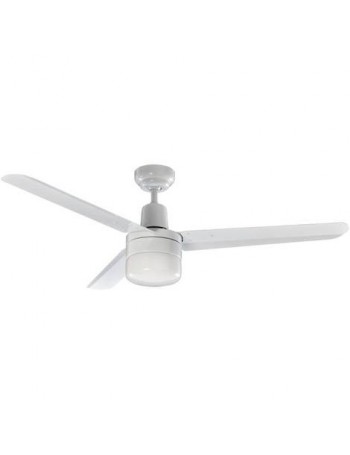 PERENZ: Ventilatore soffitto 3 pale con luce metallo bianco 120cm in offerta