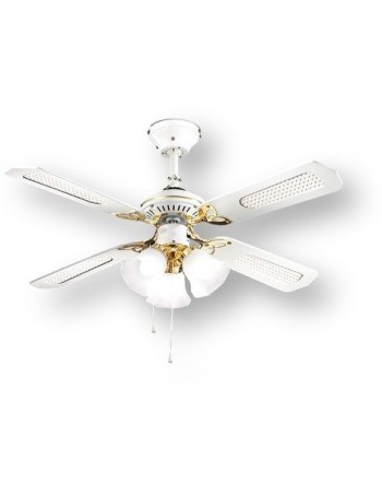 PERENZ: Ventilatore 4 pale con luce bianco 105cm in offerta