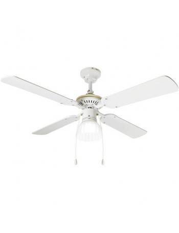 PERENZ: Ventilatore soffitto metallo bianco 4 pale 105cm in offerta