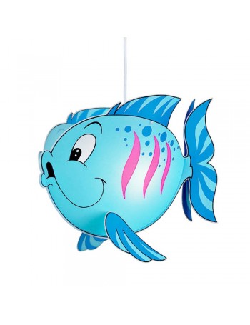 LINEAZERO: Fish blu lampada sospensione cameretta bambini design pesciolino in offerta