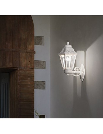 IDEAL LUX: Anna applique illuminazione giardino resina bianco anti ingiallimento in offerta