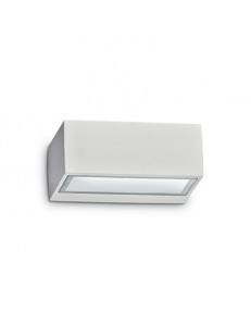 IDEAL LUX: Twin ap1 applique doppio diffusore giardino esterno alluminio bianco in offerta