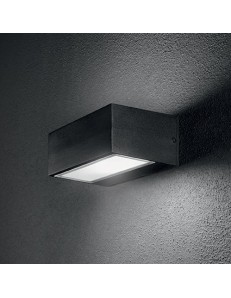 IDEAL LUX: Twin ap1 applique doppio diffusore giardino esterno alluminio nero in offerta