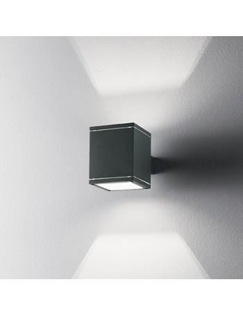 IDEAL LUX: Snif applique per esterno alluminio doppio diffusore quadrato antracite in offerta