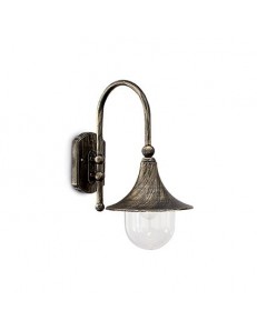 IDEAL LUX: Cima ap1 applique per giardino alluminio pressofuso nero oro in offerta