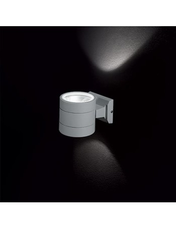 IDEAL LUX: Snif ap1 round applique esterno giardino doppio diffusore grigio rotonda in offerta
