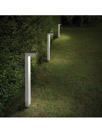 IDEAL LUX: Sirio pt2 small paletto illuminazione giardino bianco 60cm in offerta