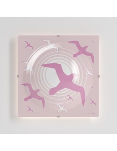 LINEAZERO: Gabbiani plafoniera rosa fucsia cameretta bambini in offerta