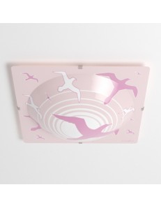 LINEAZERO: Gabbiani plafoniera rosa fucsia cameretta bambini in offerta 2