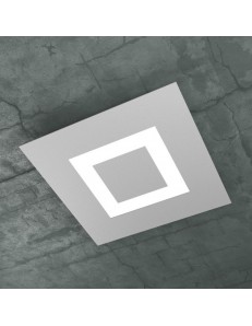 TOP LIGHT: Carpet plafoniera LED quadrata design slim grigio 40x40cm in offerta