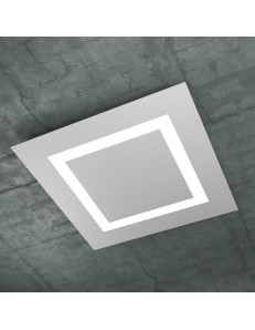 TOP LIGHT: Carpet plafoniera LED quadrata 58x58cm design slim moderno grigio in offerta