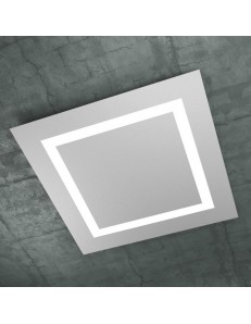 TOP LIGHT: Carpet plafoniera LED quadrata design slim grigio 70cm in offerta