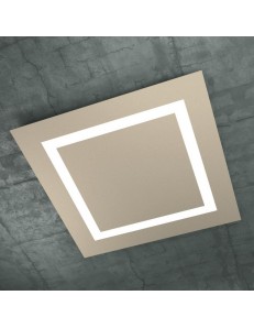 TOP LIGHT: Carpet plafoniera LED quadrata design slim sabbia 70cm in offerta