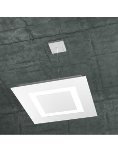 TOP LIGHT: Carpet sospensione LED bianco slim + luce soffitto 50cm in offerta