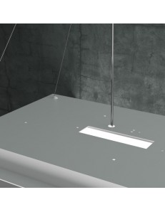 TOP LIGHT: Carpet sospensione LED quadrata bianco retroilluminata 68cm in offerta 2