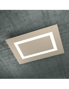 TOP LIGHT: Carpet big plafoniera LED rettangolare design slim sabbia in offerta
