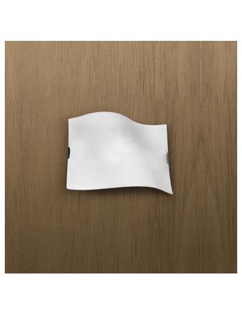 TOP LIGHT: Wing applique parete lastra curva metallo bianco satinato in offerta