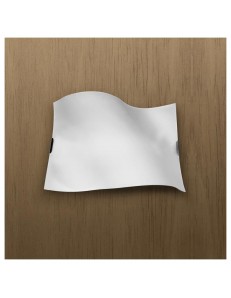 TOP LIGHT: Wing plafoniera lastra metallo curvo satinato bianco in offerta