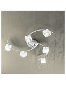TOP LIGHT: Metropolitan plafoniera con 6 luci effetto elica corpo luce cubo decorato in offerta