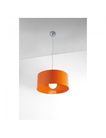 TOP LIGHT: Cylinder sospensione a cilindro moderno colore arancio 45cm in offerta