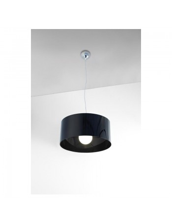 TOP LIGHT: Cylinder sospensione a cilindro moderno colore nero 45cm in offerta