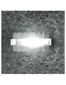 TOP LIGHT: Swinging applique media vetro orientabile satinato e trasparente in offerta