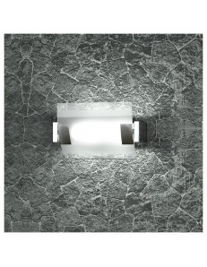 TOP LIGHT: Swinging applique piccola vetro orientabile satinato e trasparente in offerta