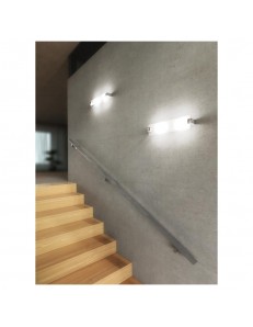 TOP LIGHT: Swinging applique piccola vetro orientabile satinato e trasparente in offerta 2