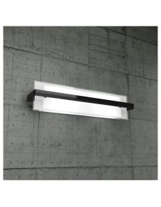 TOP LIGHT: Cross applique in metallo con fascia color nero per soggiorno in offerta