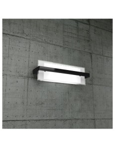 TOP LIGHT: Cross applique media in metallo con fascia color nero per soggiorno in offerta