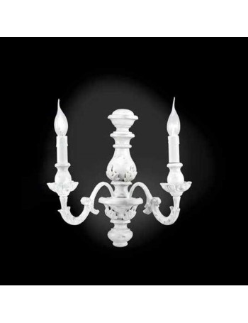 ONDALUCE: Agata lampada applique parete bianco classico 2 luci in offerta