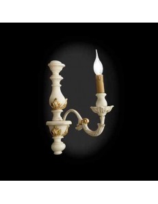 ONDALUCE: Agata lampada applique parete avorio oro classico in offerta