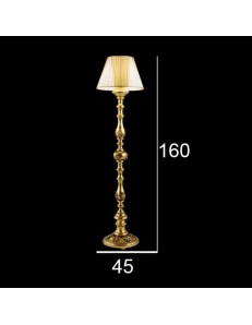 ONDALUCE: Agata lampada terra piantana classico oro in offerta 2