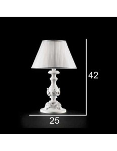 ONDALUCE: Agata lampada lume piccolo bianco classico in offerta 2