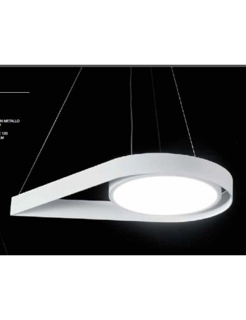 ONDALUCE: Drop sospensione LED metallo diffusore disco regolabile in offerta