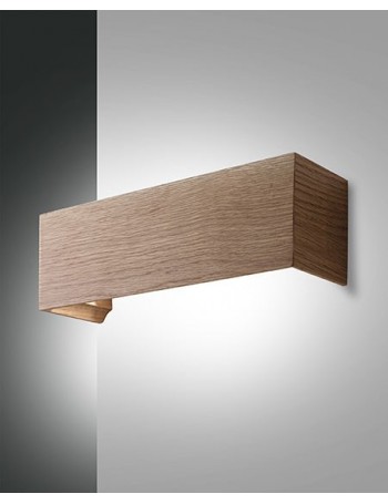 FABAS LUCE: Badia applique in legno di quercia con legno integrato in offerta