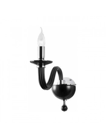 ONDALUCE: Applique lampada da parete contemporanea vetro nero in offerta