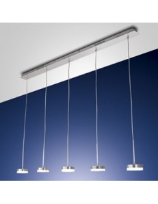 FABAS LUCE: Dunk sospensione barra LED per penisola cucina 5 luci alluminio dimmerabile in offerta 2