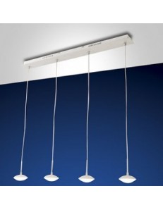 FABAS LUCE: Hale sospensione LED barra 4 luci bianca per penisola cucina in offerta 2