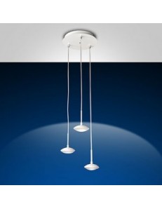 FABAS LUCE: Hale sospensione LED per ingresso 3 luci bianca 24w in offerta 2