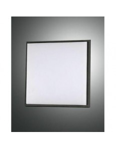 FABAS LUCE: Desdy plafoniera LED quadrata 30w alluminio policarbonato bordo nero in offerta 2