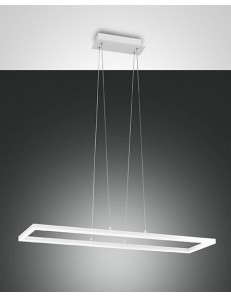 FABAS LUCE: Bard sospensione LED 52w rettangolare bianca luminosissima in offerta