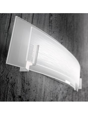 PERENZ: Applique LED rettangolare vetro serigrafato moderna luce calda in offerta