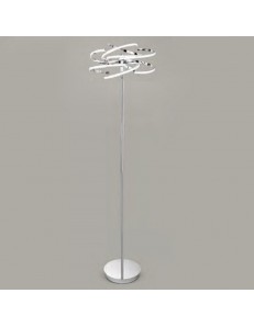 PERENZ: Lampada da terra LED moderna metallo cromo luce calda in offerta